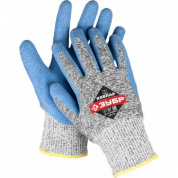 Перчатки ЗУБР (защита от порезов; латексное покрытие; L)